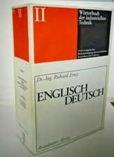 Worterbuch der industriellen technik/ parts 1&2 1989, original dust covers vgc