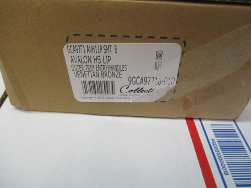 NEW WEISER 9GCA97710-010 AVALON HS OUTER TRIM ENTRY/HANDLES BRONZE FREE SHIPPING - Picture 2 of 4