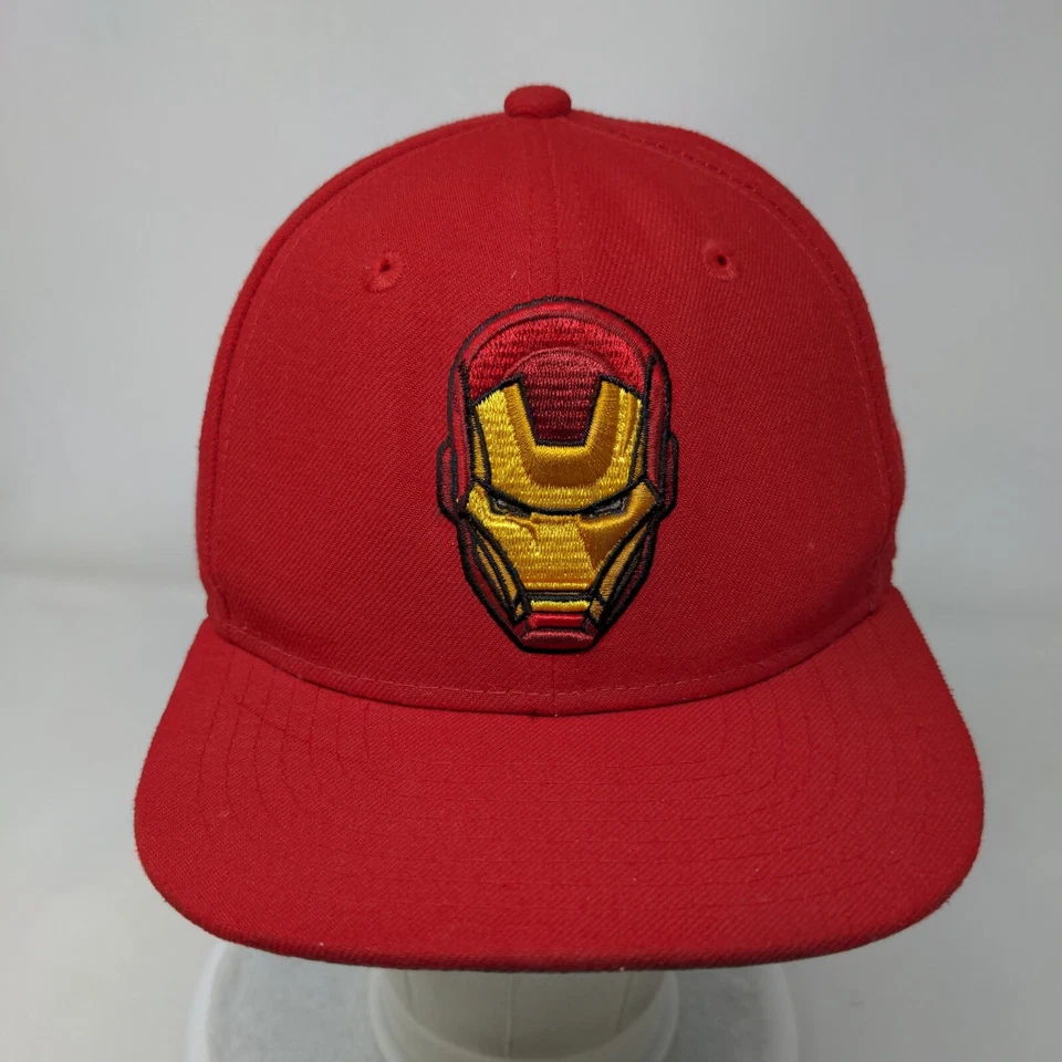 Marvel Iron Man Snapback Hat Red Youth Adjustable Embroidered New Era - Image 2 of 4