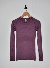 Lululemon Swiftly Tech Long Sleeve Shirt Women's Size 4 Heathered Plum