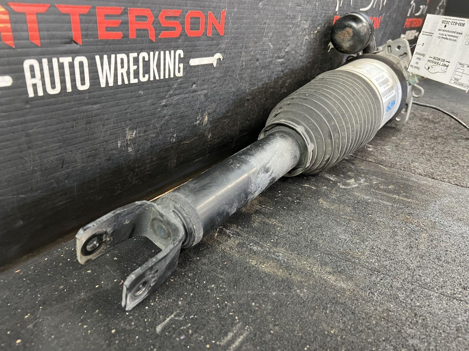 03-12 BENTLEY CONTINENTAL REAR DRIVER LEFT LH AIR RIDE STRUT SHOCK 3W0616001B