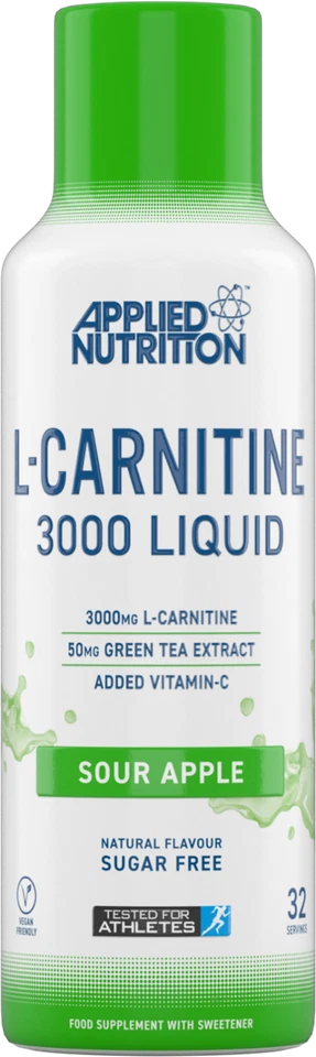 Fat Burner Liquid L-Carnitine 3000mg Weight Loss Drink with Vitamin C Green Tea