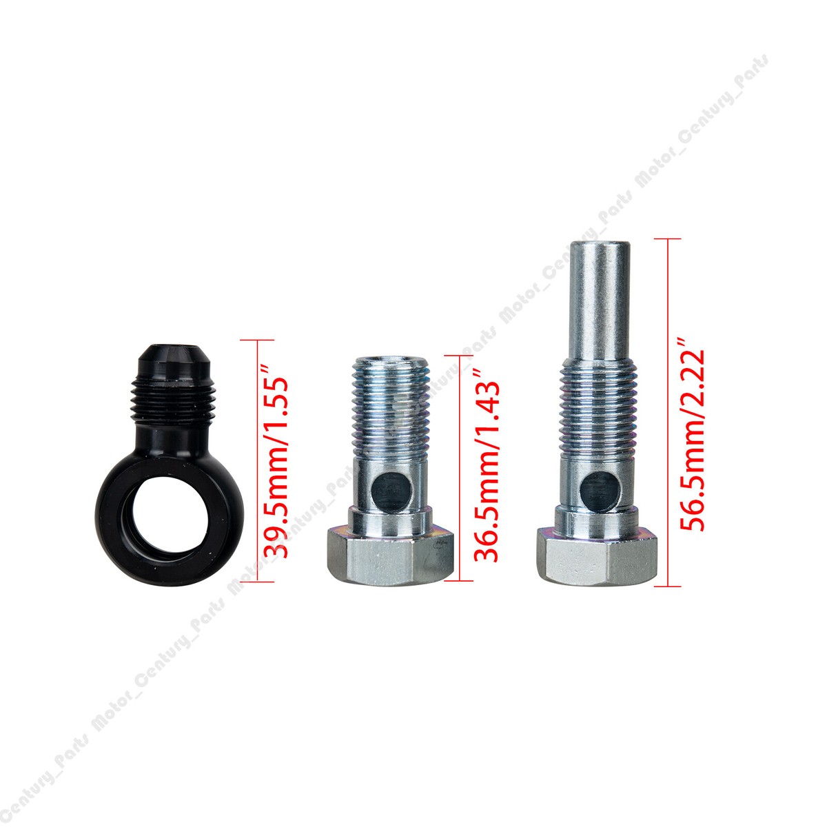 2Sets -6ANx1/4NPSM 4L80E Fit GM transmission oil cooler 90 degree
