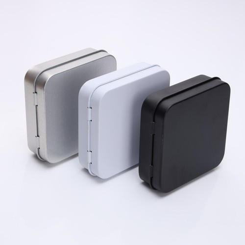 Small Tin Box Aquare Tinplate Box Jewelry Box Packaging Tin Box Candy Box ✦ - Picture 4 of 12