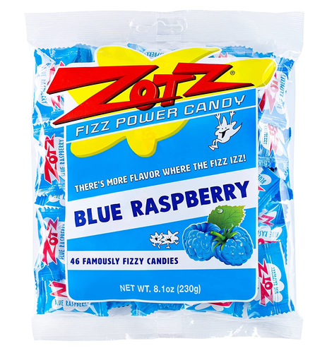 Fizz Power Candy Blue Raspberry - Hartbonbons mit Fruchtgeschmack und sprudelnder Mitte  - Bild 10 von 12