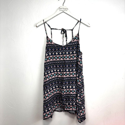 Geometric Mini Dress Colorful Sleeveless Pullover Lightweight Spring Divided H&M