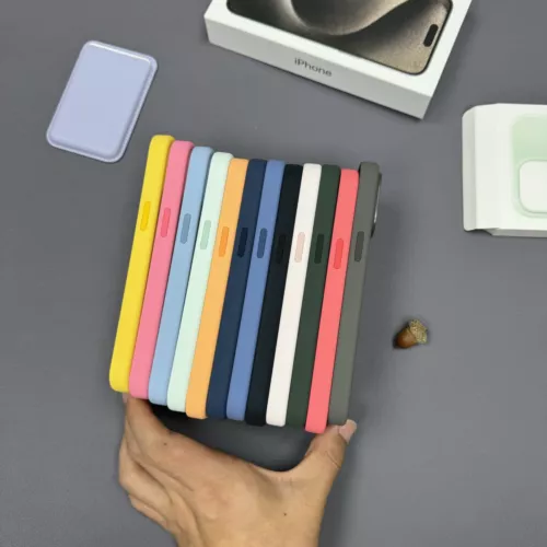 Custodia originale in silicone con MagSafe per iPhone 16 Pro Max 15 Pro 14 13 12 - Imagen 19 de 54