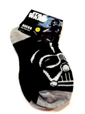 New Darth Vader Kids Boys Pair Socks Size 10-4 Star Wars Rise Skywalker