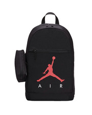 Nike Jordan Air School Backpack Large Black Pencil Case Bottle Pocket 9A0503-023