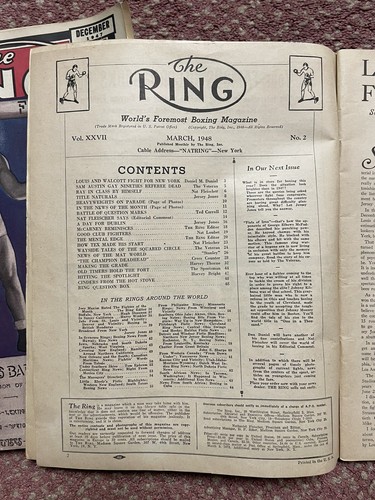 Vintage The Ring Magazine 1948 Lot (9) - Picture 14 of 20