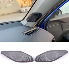 For Honda Civic 2022-23 Black Steel Inner A-pillar Speaker Horn Bezel Cover trim