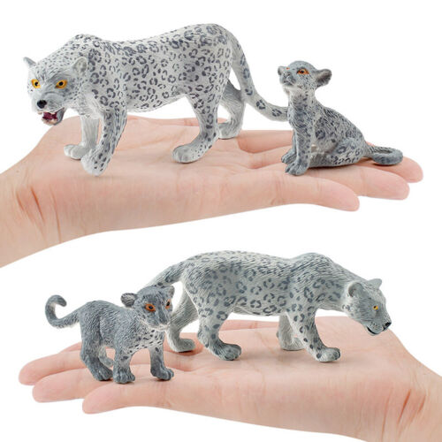 New White Leopard Figure Snow Leopard Figurine PVC - Picture 9 of 9