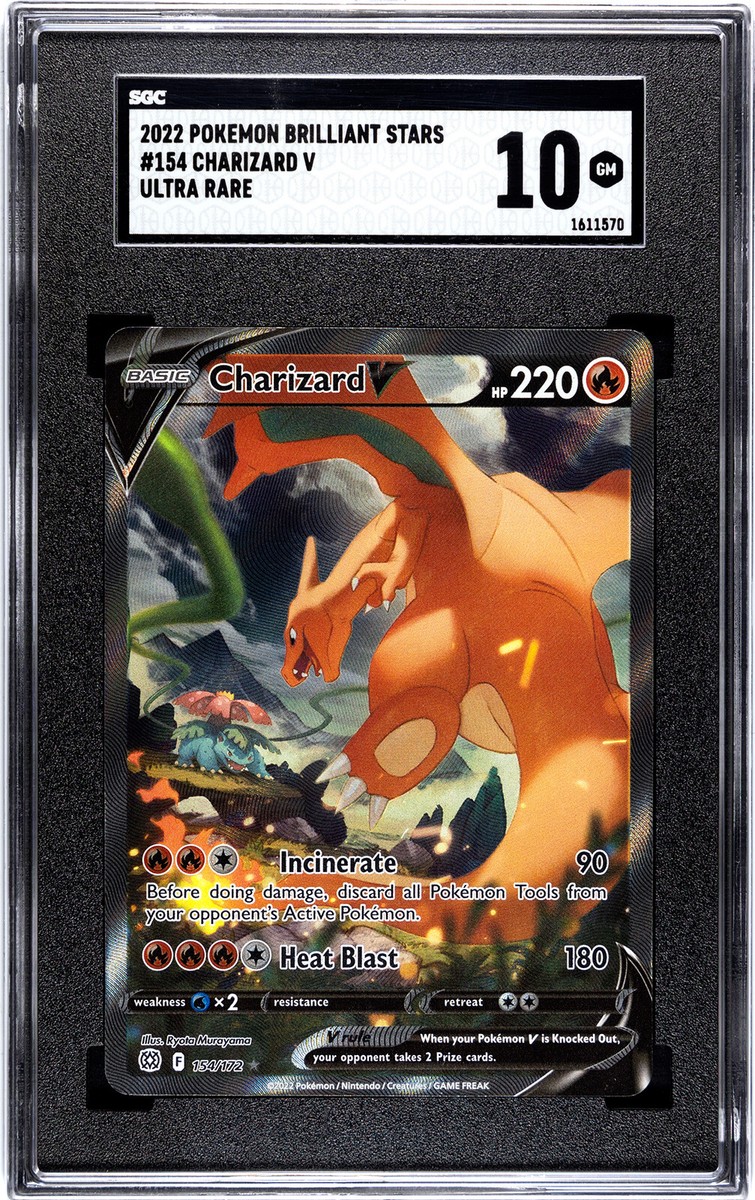 Charizard V Alt Art 154/172ブリリアントスター Charizard V Full Alternate Art 154/172 PSA GEM MT 10 Pokemon
