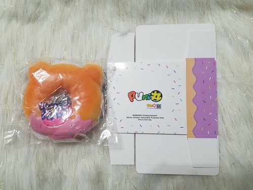 Puni Maru Jumbo Owl Animal Donut Squishy Purple/Pink Face - 第 5/6 張圖片