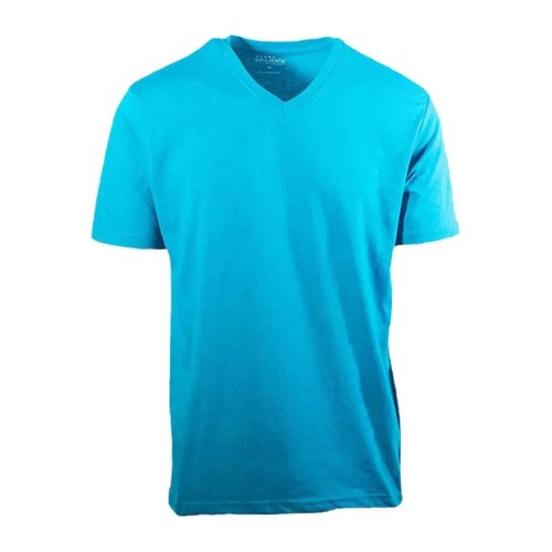 Galaxy by Harvic Men Solid Basic Plain Short Sleeve V-Neck Tees - Picture 3 of 96