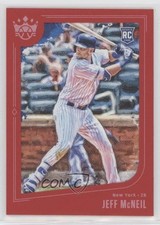2019 Panini Diamond Kings Red Framed Jeff McNeil #54 Rookie RC 10jr