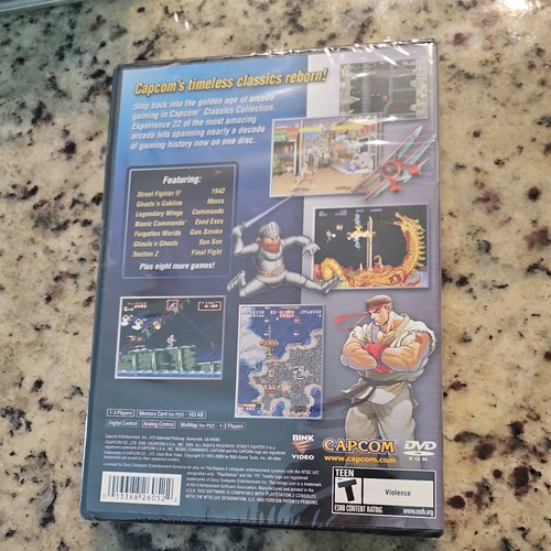 Capcom Classics Collection Sony PlayStation 2, 2005 Factory Sealed Fast Shipping - Picture 2 of 2