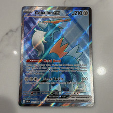 Nintendo Cobalion EX 103/086 Plasma Storm Full Art Ultra Rare Holo EN HP 210