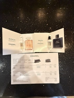 CHANEL Bleu Eau De Parfum And Coco Madmoiselle 0.05 oz  Scent Perfume