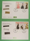 DR WHO 2010 IRELAND 2 FDC CLOTHING FASHION DESIGNER COMBO R41640