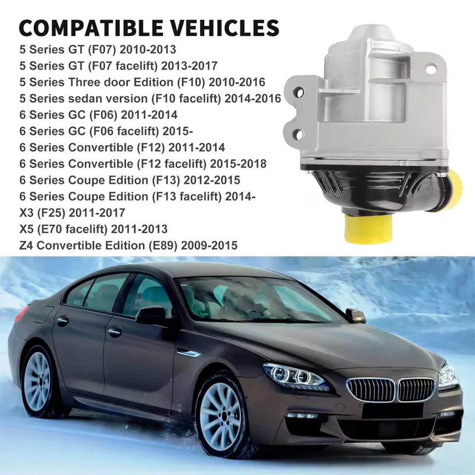 11517632426 Electric Engine Water Pump w/Bolts and Thermostat for BMW 335i 535i Foto 4 de 4