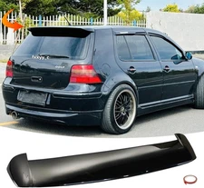 FOR VW GOLF / GTI 1999-2006 MK4 2DR/4DR GLOSS BLACK SPOILER REAR TRUNK ROOF WING