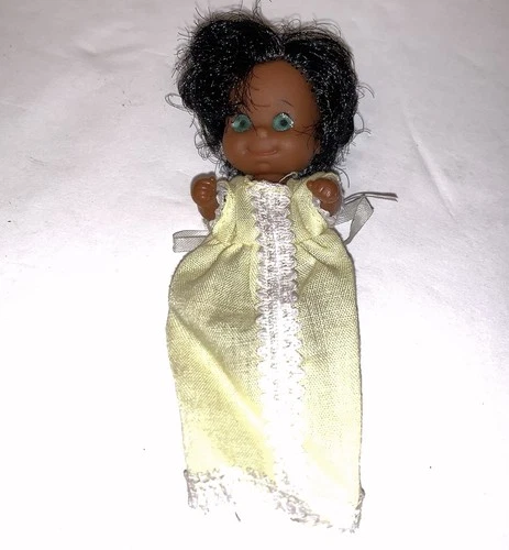 Vintage Sunshine family 7279 Mattel 1974 Taiwan Baby Doll AA Black Baby Hon HTF