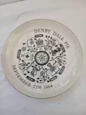 1964 Denby Dale Pie Plate Vintage For Royal Births plate