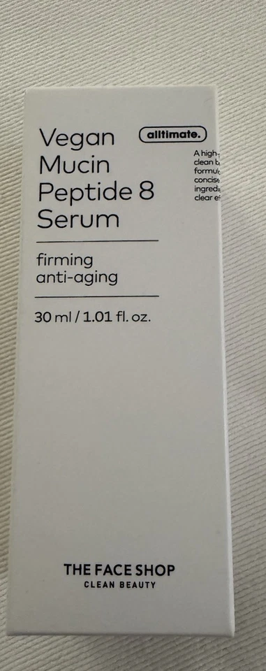 NEW NIB The Face Shop Vegan Mucin Peptide 8 Serum Full Size 30ml/1oz AUTHENTIC - Image 2 of 4