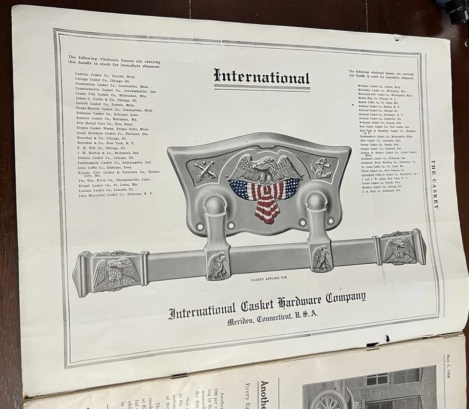 THE CASKET, May 1918, Full Magazine, Education Funeral Embalmers,Sanitarians, - Image 4 of 4