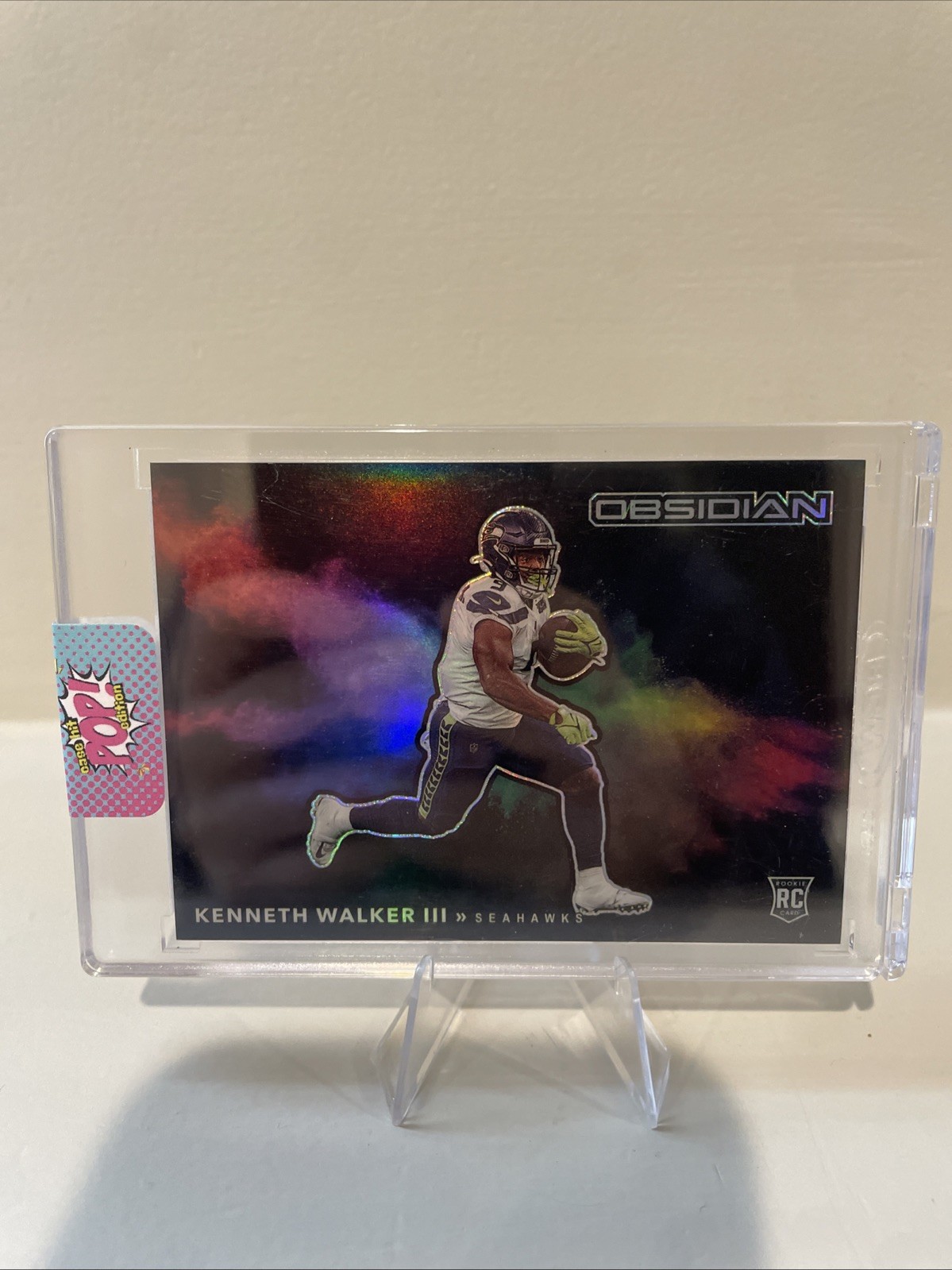 2022 Obsidian Kenneth Walker Color Blast #CBB-KWA SEAHAWKS (RC)