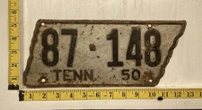 1950 tennessee license plate