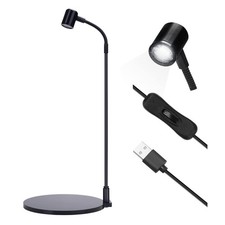3W LED Aquarium Light for Plants USB Powered Fish Tank Lamp Black Base