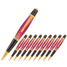 Viceroy Pen Kit, Gold and Gun Metal Finish, 10 Pack, Legacy Woodturning