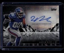 2024 Topps Midnight Football Hakeem Nicks #HZS-HN Horizon Auto Moon Beam