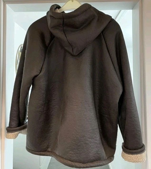 Hoodie Jacke Anthrazit mit Teddyfutter bis Gr. 44 - Bild 3 von 3