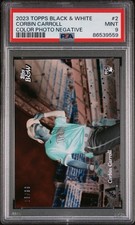 Corbin Carroll Color Photo Negative Black And White /99 RC