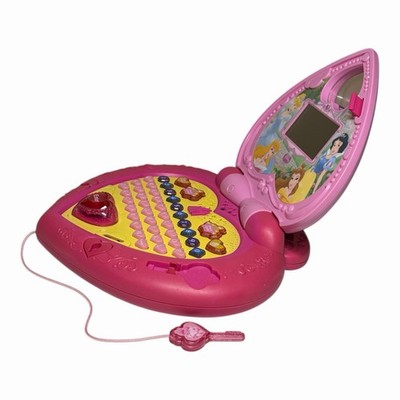 Rare 2010 VTech Disney Princess Magical Learning Laptop Pink With
