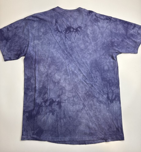 T-shirt maglietta grafica vintage anni '90 The Mountain Snowy Owl viola uomo grande - Foto 5 di 7