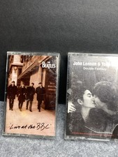 Two Vintage Cassette Tapes The Beatles Live At The BBC And John Lennon And Yoko