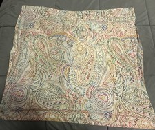 Ralph Lauren 2 Standard Shams Paisley Impressions Boho 100 Cotton EUC