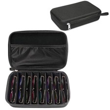 Travel Sunglasses Organizer Case Adjustable Slot For Multiple Darkgrey 8 Slots