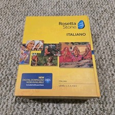 Rosetta Stone Italiano Version 4 Italian Language Course Levels 1-5 CDs