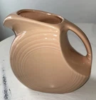 Homer Laughlin Fiesta Disk Pitcher Apricot Vase 64 Oz 7.25”Hx8.25”L Easter
