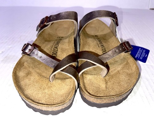Birkenstock Birko Flor MAYARI Graceful Taupe BNIB 1016408 RARE SZ 40 9.5US - Picture 14 of 19
