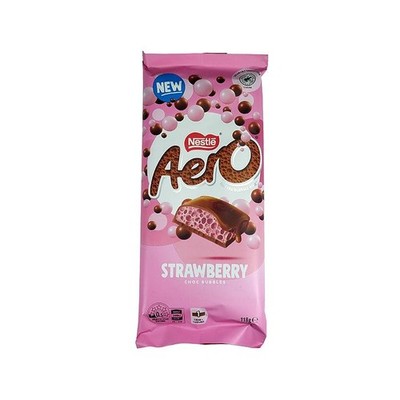 Nestle Aero Bubbly Strawberry Luftschokolade - Import