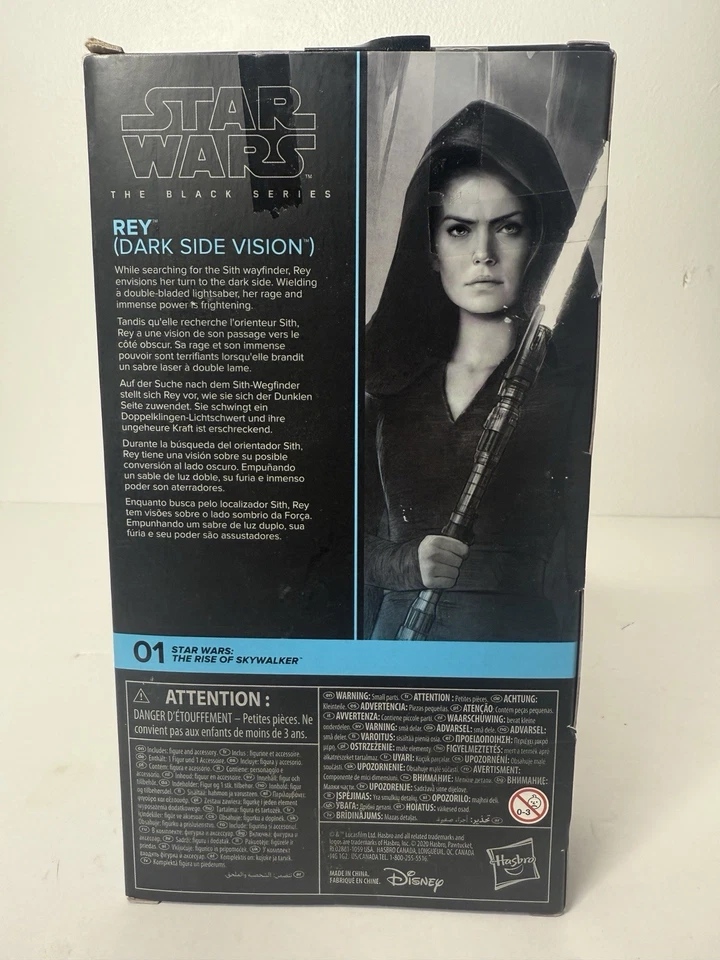 Экшн-фигурка Hasbro Star Wars 2020 Black Series Rey Dark Side Vision 01 игрушка новая - Изображение 3 из 4