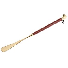 Long Handle Metal Shoe Horn with Lion Head