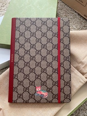 Gucci GG Supreme And Whimsy Derpy Cat Notizbuch Mehrfarbige