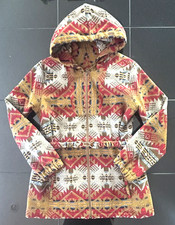 Pendleton Journey West Wool Lightweight Adobe Anorak Zip Jacket w/ Hood, Belt XS